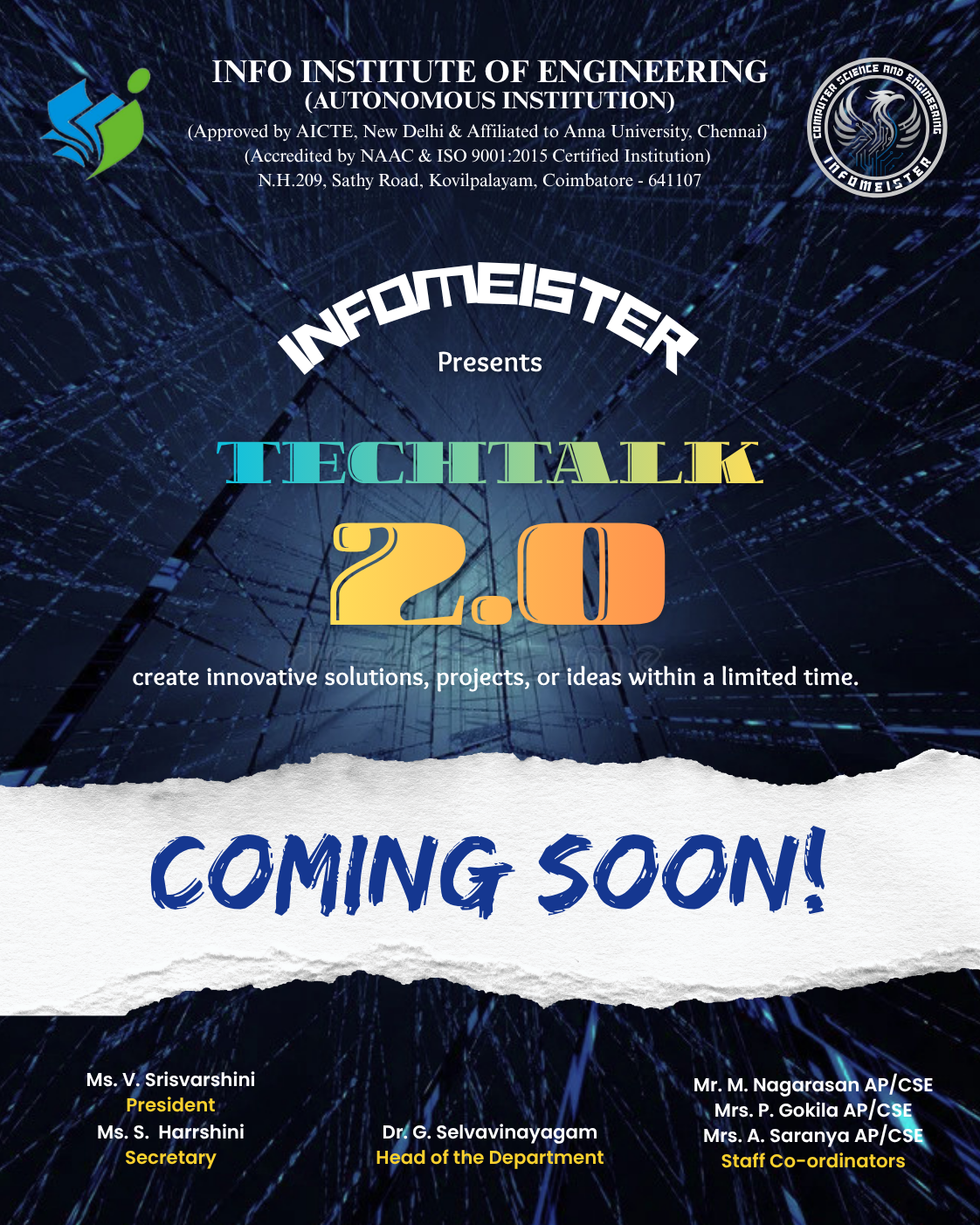 TechTalk 2.0 coming soon poster